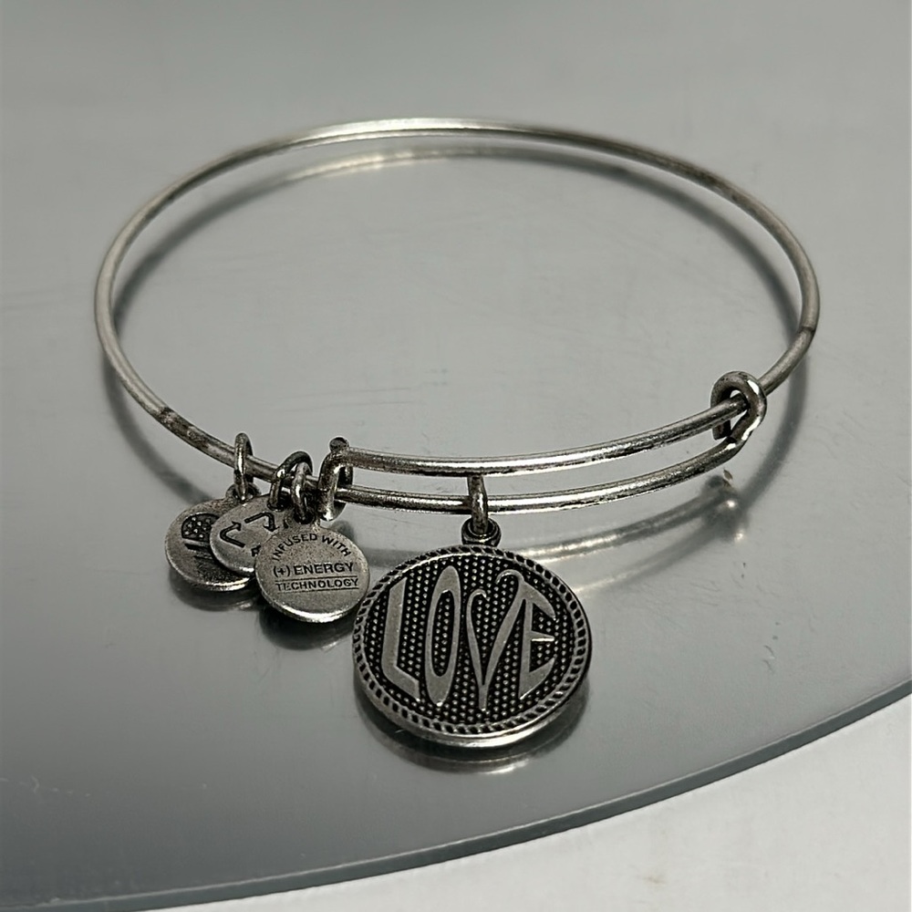Alex and Ani silver “Love” bracelet #54
